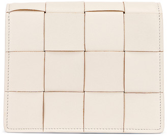Bottega Veneta Woven Leather Crossbody Bag in Plaster | FWRD