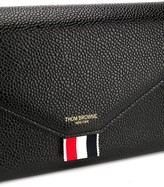 Thumbnail for your product : Thom Browne Removable-Chain Pebbled Envelope Clutch
