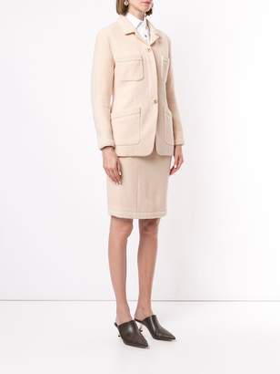 Chanel Pre Owned CC setup suit jacket skirt