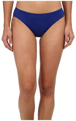 Lauren Ralph Lauren Laguna Solids Hipster w/ Logo Plate Bottoms Women's Swimwear