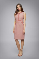Thumbnail for your product : Rumour London Eloise Soft Pink Cotton Tweed Dress With Fringed Detail