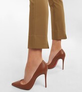 Thumbnail for your product : Vince Mid-rise cropped cotton-blend pants