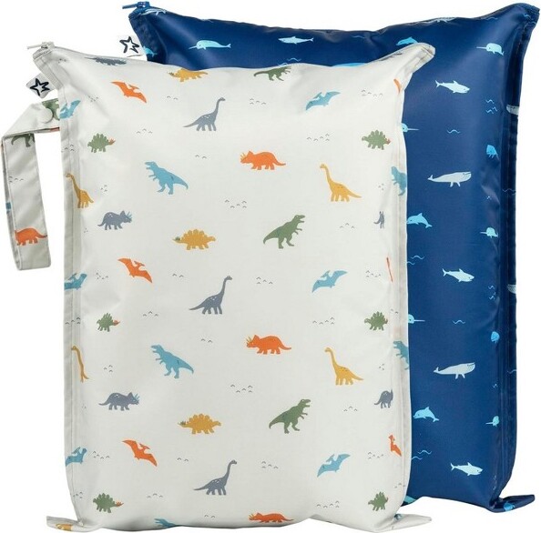 tiny twinkle TinyTwinkleMess-ProofWaterproofWashableBaby/ToddlerWetBagsforDiapers,SwimsuitsandTravel(Luna)