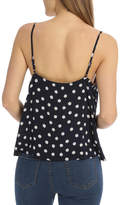 Thumbnail for your product : Miss Shop Viscose Crepe Button Through Cami - Navy Base Ditsy Daisy Print