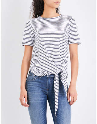Whistles Stripe-print cotton-jersey T-shirt