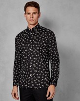 Thumbnail for your product : Ted Baker Palm Tree Print Cotton Shirt