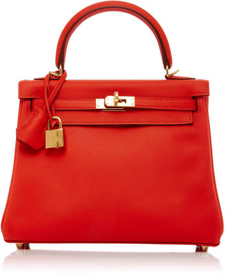Hermes Maia 25cm Red Capuccine Swift Leather Kelly