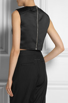 Thumbnail for your product : McQ Cropped duchesse-satin top