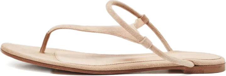 Gianvito Rossi Pre-Owned Suede Thong Sandals