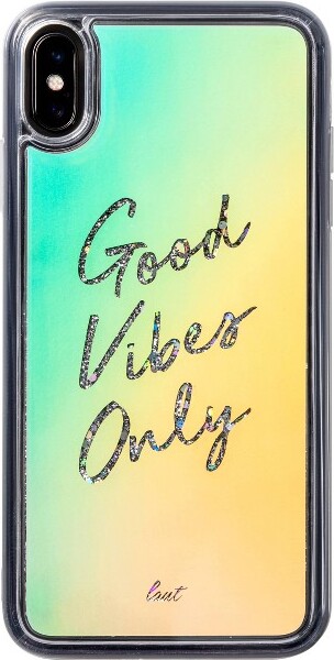 LAUT LAUTiPhoneXSMaxLiquidGlitterCase-GoodVibesOnly:PlasticSolidPattern