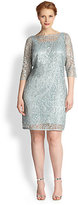 Thumbnail for your product : Kay Unger Kay Unger, Sizes 14-24 Lace Sheath Dress