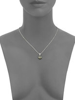 Thumbnail for your product : Mikimoto Morning Dew 10MM Black South Sea Cultured Pearl, Diamond & 18K White Gold Pendant Necklace
