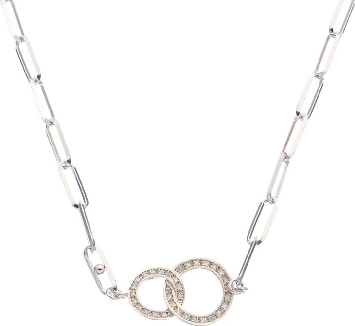 Meshmerise 18K Over Silver 0.25 Ct. Tw. Diamond Necklace