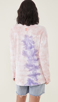 Thumbnail for your product : One Teaspoon Lilac Smoke Tie Dye Long Sleeve Tee