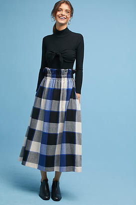 Mara Hoffman Checkered Midi Skirt