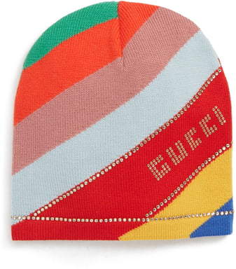 gucci rhinestone beanie