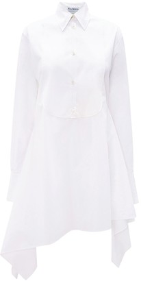 J.W.Anderson Asymmetric Cotton Poplin Shirt Dress