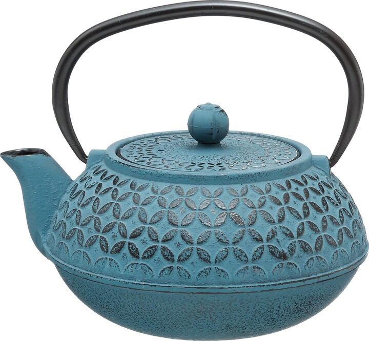 Dunelm Cast Iron 1L Infuser Teapot Blue ShopStyle