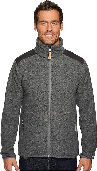 Fjallraven Sten Fleece Men's Coat Dark Grey : 2XL, Cotton/Fleece/Polyester