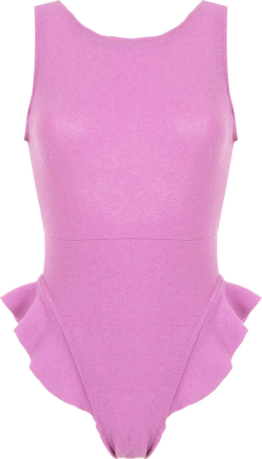 Clube Bossa Goya ruffle trim swimsuit