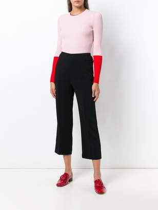Sportmax creased cropped trousers