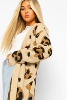 Thumbnail for your product : boohoo Tall Leopard Cardigan