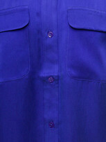 Thumbnail for your product : Equipment Bright Blue Shirt With Patch Pockets With Flap In Silk Woman