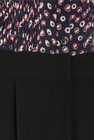 Thumbnail for your product : Diane von Furstenberg Ariella Printed Silk-georgette And Crepe Jumpsuit - Black