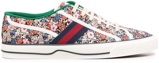 gucci floral trainers