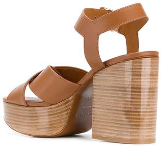 Clergerie Vianne wooden platform sandals