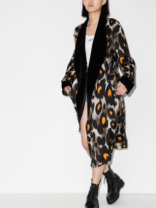 R 13 Leopard Print Robe