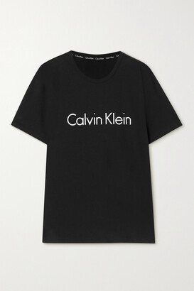Calvin Klein Underwear - Printed Cotton-jersey T-shirt - Black