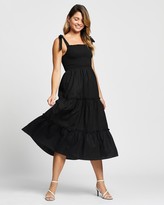 Thumbnail for your product : Atmos & Here Atmos&Here - Women's Black Midi Dresses - Sanorah Midi Dress - Size 10 at The Iconic