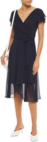 Thumbnail for your product : DKNY Wrap-effect Ruffled Crepon Dress