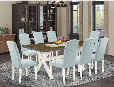 August Grove 9 Pieces Dining Set