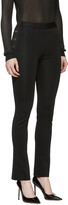 Thumbnail for your product : Givenchy Black Knit Gold Button Leggings