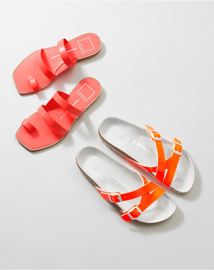 dolce vita isala 3 croc textured slide sandal