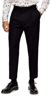 Topman Warm Handle Smart Tapered Trousers