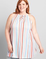 Thumbnail for your product : Lane Bryant Tie-Front Swing Tank