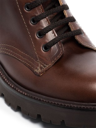 Grenson Leather Lace-Up Ankle Boots