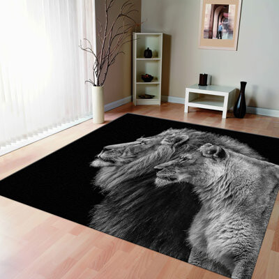 kayra export Chic Floral Patterned Non-Woven Thin-Type Printed Rug Ideal for a Touch of Sophistication in Any Living Space