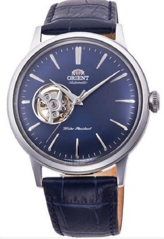Orient Men's Classic Elegant Automatic Skeleton Blue Dial Watch RA-AG0005L10B