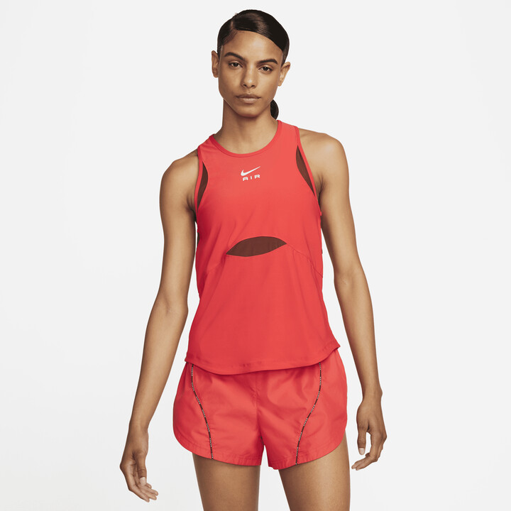 Nike Women's Air Dri-FIT Running Tank Top in Red - ShopStyle