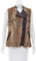 Thumbnail for your product : BCBGMAXAZRIA Fur-Paneled Vest