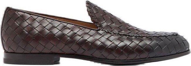 Scarosso Vittorio Interwoven-Designed Loafers