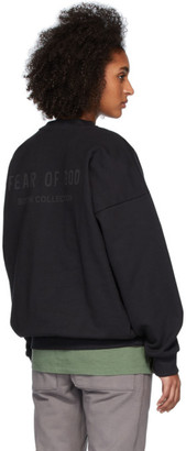 Fear Of God Black Sixth Collection Logo Sweatshirt