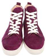 Thumbnail for your product : Christian Louboutin Suede Rantus Orlato Sneakers