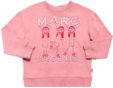 Thumbnail for your product : Little Marc Jacobs Glittered Logo Cotton Sweatshirt
