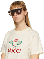 Thumbnail for your product : Gucci Black Flat Top Sunglasses