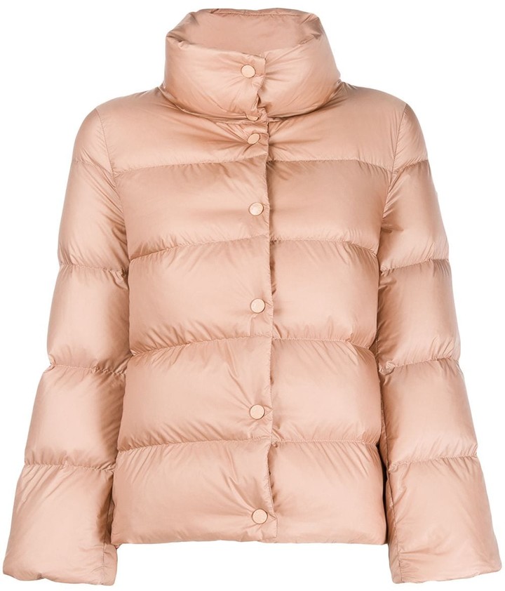 Moncler Button-Up Puffer Jacket - ShopStyle